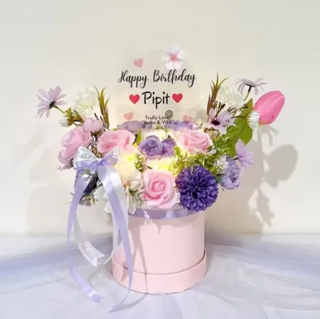 Bloom Box Akrilik Ucapan Ulang Tahun Gubeng Surabaya